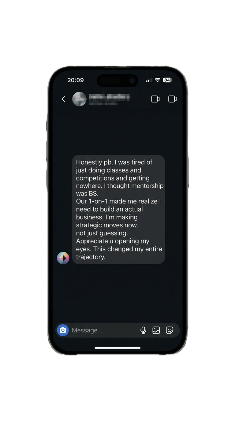 Mentee result — Booked first job
